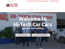 Tablet Screenshot of hi-techcarcare.com